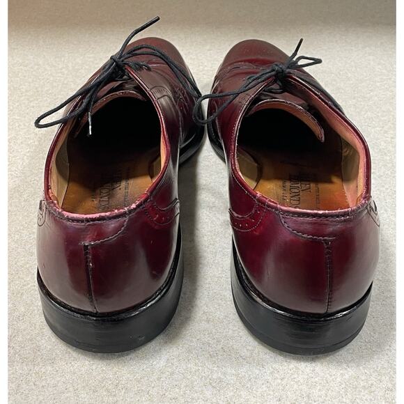 Allen Edmonds Kingswood Burgundy Wingtip Oxford Dress Shoes Men 10.5 B- Preppy main image 7